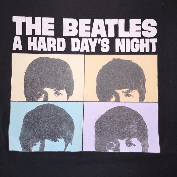 The Beatles A Hard Day's Night Men's Size XL Black Short Sleeve T-Shirt - Picture 4 of 8